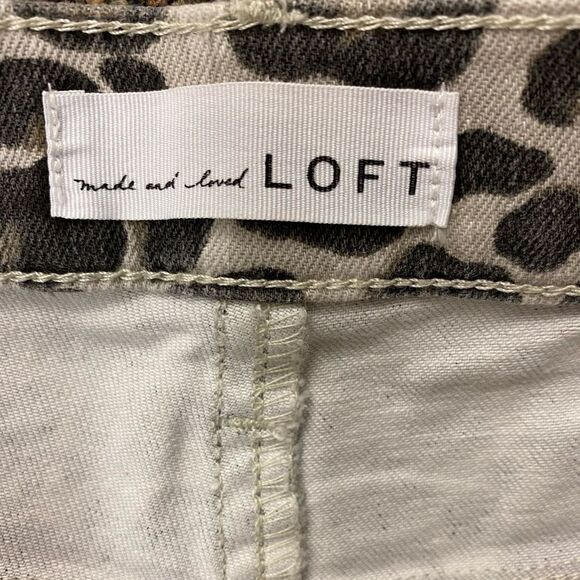 ANN Taylor Loft Modern Skinny Black and Tan leopard print jeans‎ - Picture 4 of 8